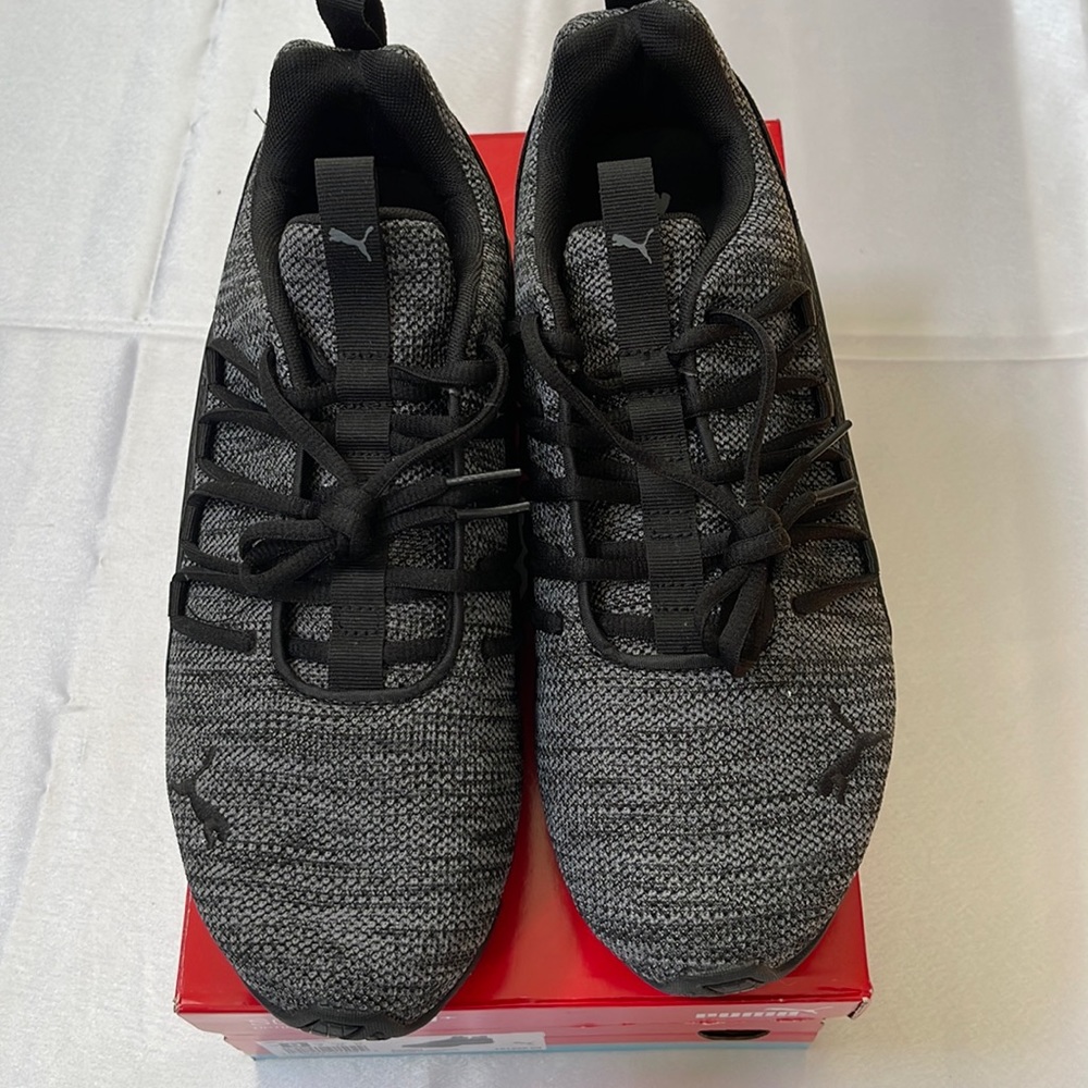 New Puma shoes, size 9, color grey with black trim